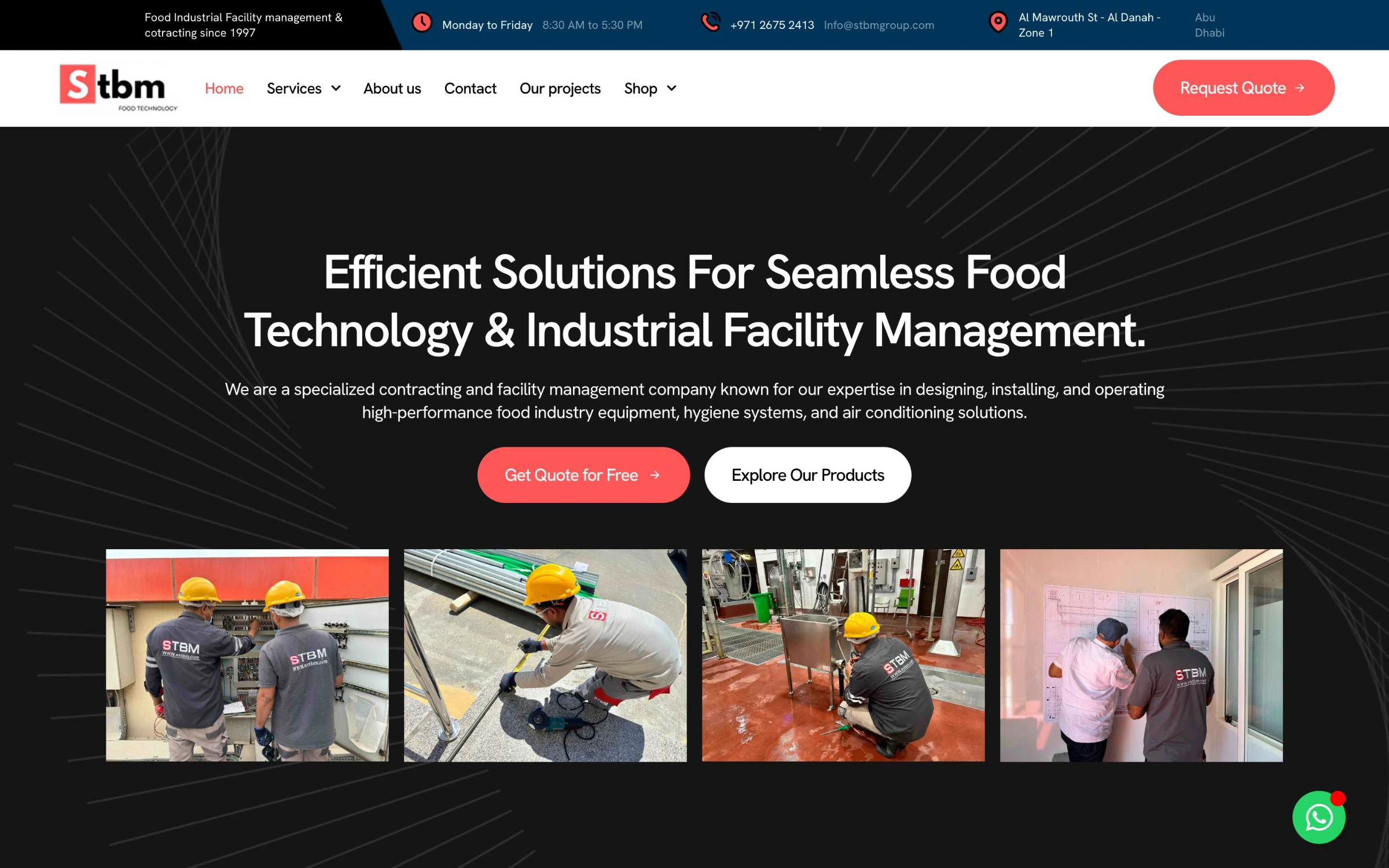 The previous WordPress site for STBM Group.